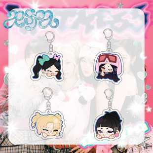 赛博aespa钥匙扣柳智敏金玟庭宁艺卓吉赛尔亚克力书包挂件送闺蜜