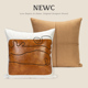 NEWC新宸优品 现代轻奢中古风抱枕套客厅沙发样板间酒店方形靠枕