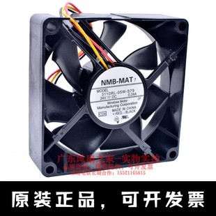 S79 8cm 8025 全新NMB 0.24A 05W 24V 变频器工控散热风扇 3110RL