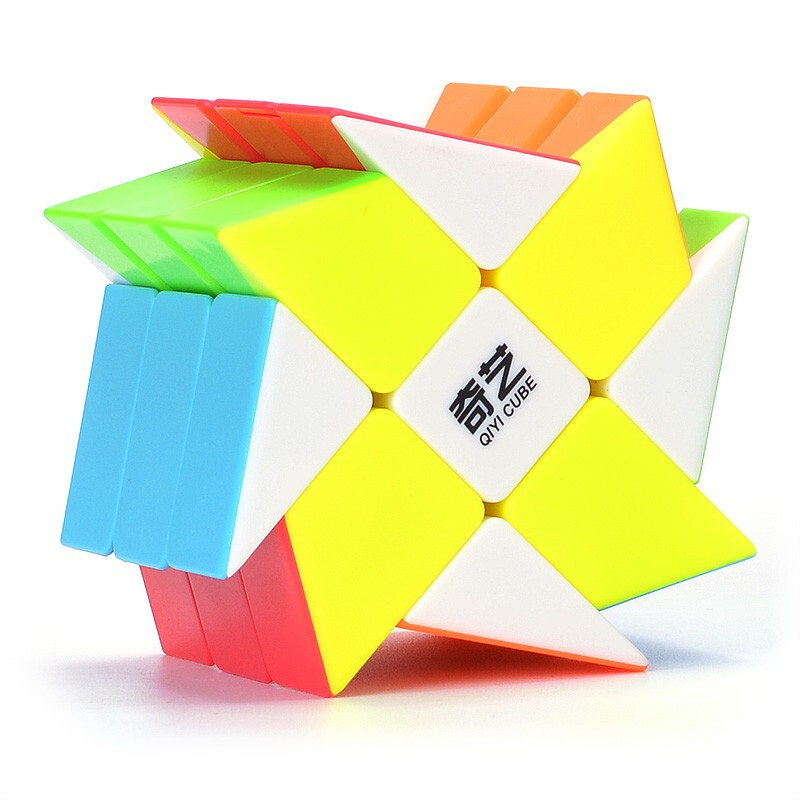 奇艺风火轮三阶变体异型魔方专业顺滑儿童小孩玩具炫亮六色彩