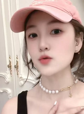 法式天然异形珍珠项链女