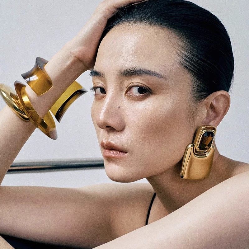 欧美新款夸张金属方块耳环女杨树林宋佳李宇春同款耳坠耳饰品潮,饰品/流行首饰/时尚饰品新,耳环,淘宝优惠券,粉丝福利购,淘宝优惠卷