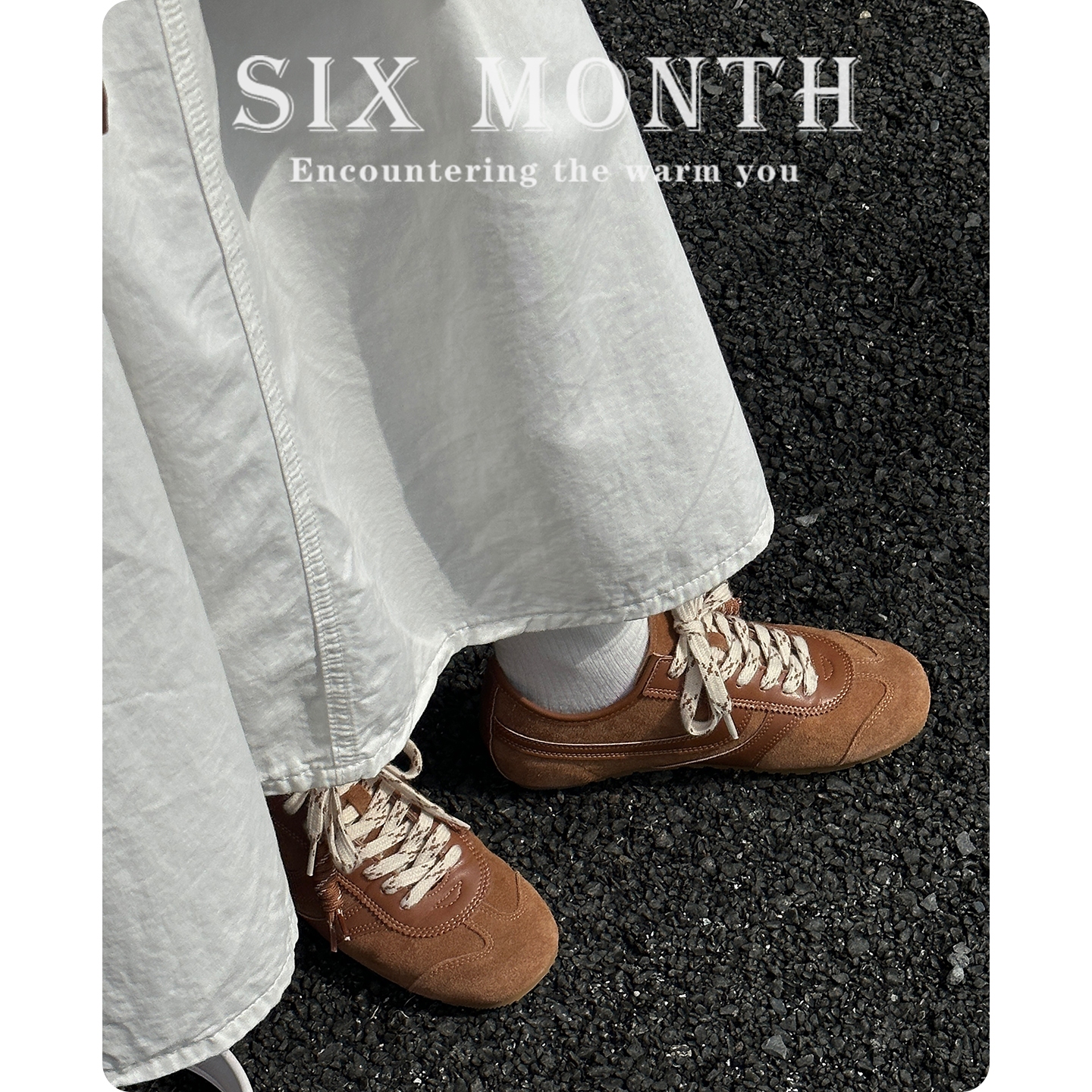 超软小羊皮~美拉德棕色德训鞋女