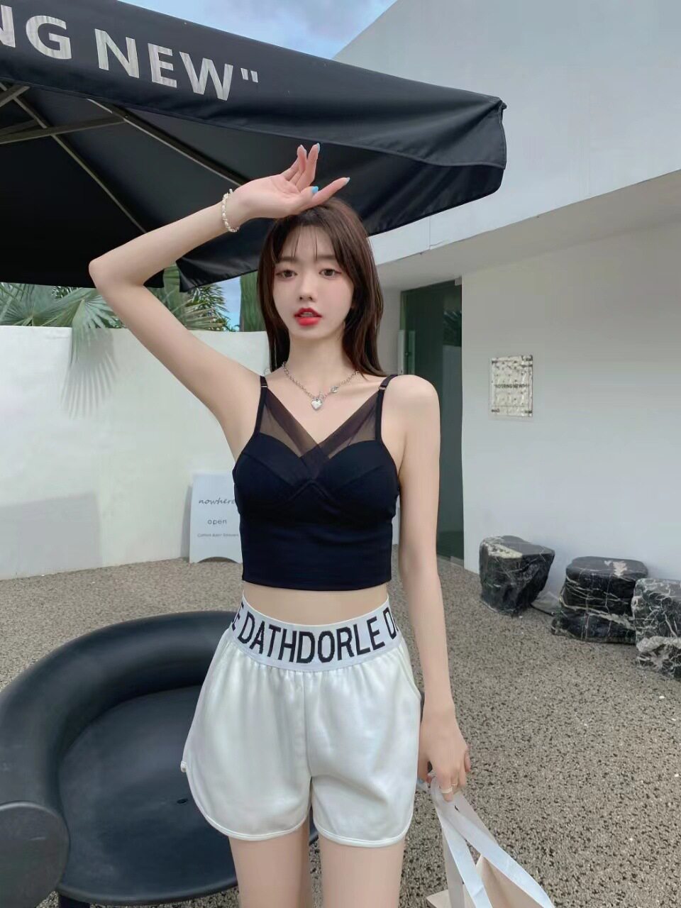 섹시한 깊은 V 메쉬 아름다운 백 튜브 탑 여장 남장 남성 속옷 캐미솔 여성 브라 바닥