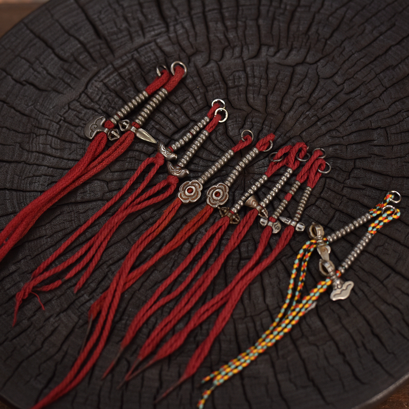 藏式藏传文玩侧挂小元素念珠挂件铁计子