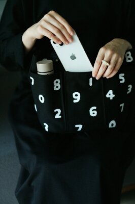 日女士帆布手提包数字优质环保印花SOU日系托特包休闲手拎包