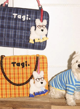 tagi25新款编织小枕头刺绣手提单肩防摔防震电脑包装16寸笔记本包