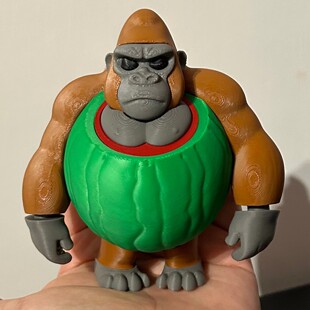 山海经西瓜猩猩公仔手办拼装动关节通通木棍人模型企鹅罗马武士鸟