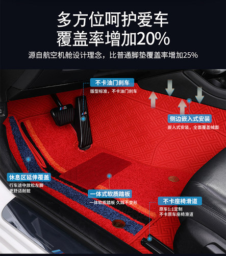 广汽传祺脚垫航空软包脚踏垫