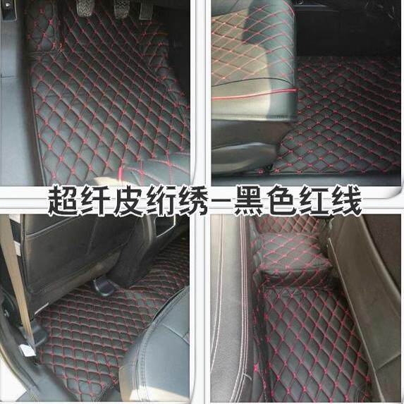 逸行索纳塔领动地胶超纤皮钻石黑