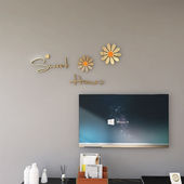 3d立体墙贴甜蜜之家卧室客厅轻奢北欧电视背景墙面装 饰亚克力自黏