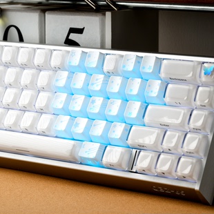 SOULCAT流星透光爱心键帽增图案透光磁轴机械键盘通用