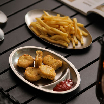 户外餐具方盘不锈钢工业风托盘