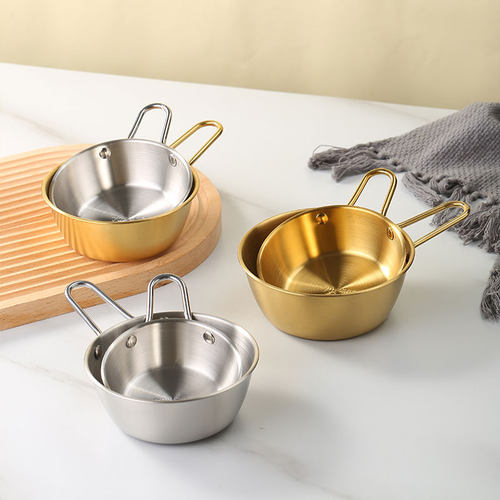 带手柄调料碗不锈钢碗户外料理店