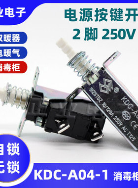 TV-5电暖器风扇机消毒柜油烟机电源开关 KDC-A04-1两脚斜脚大电流