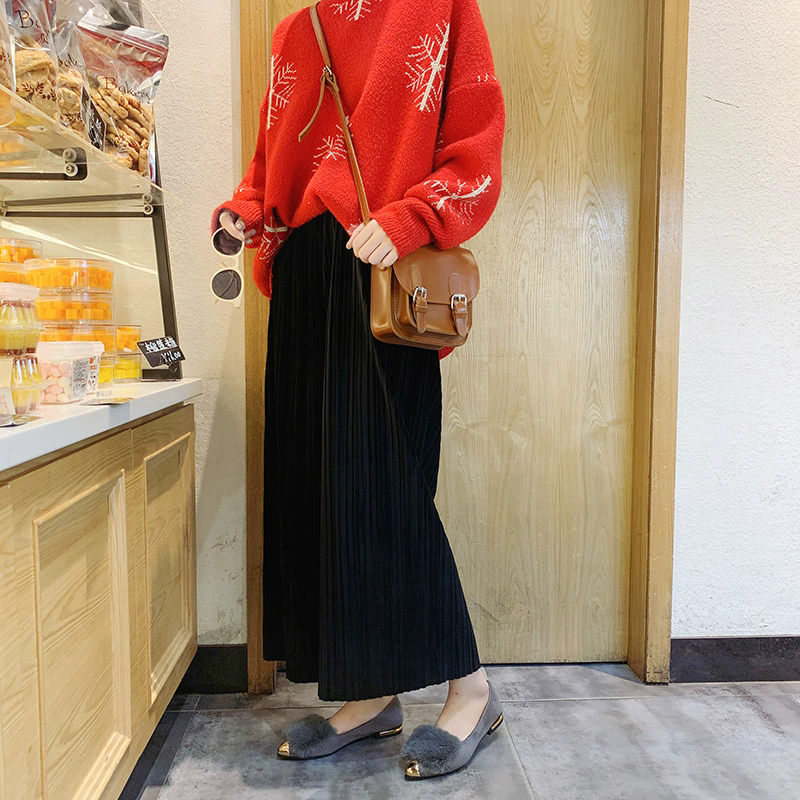 复古丝绒包头拖女平底穆勒拖鞋懒人鞋得体风尖头鞋防撞女时尚外穿