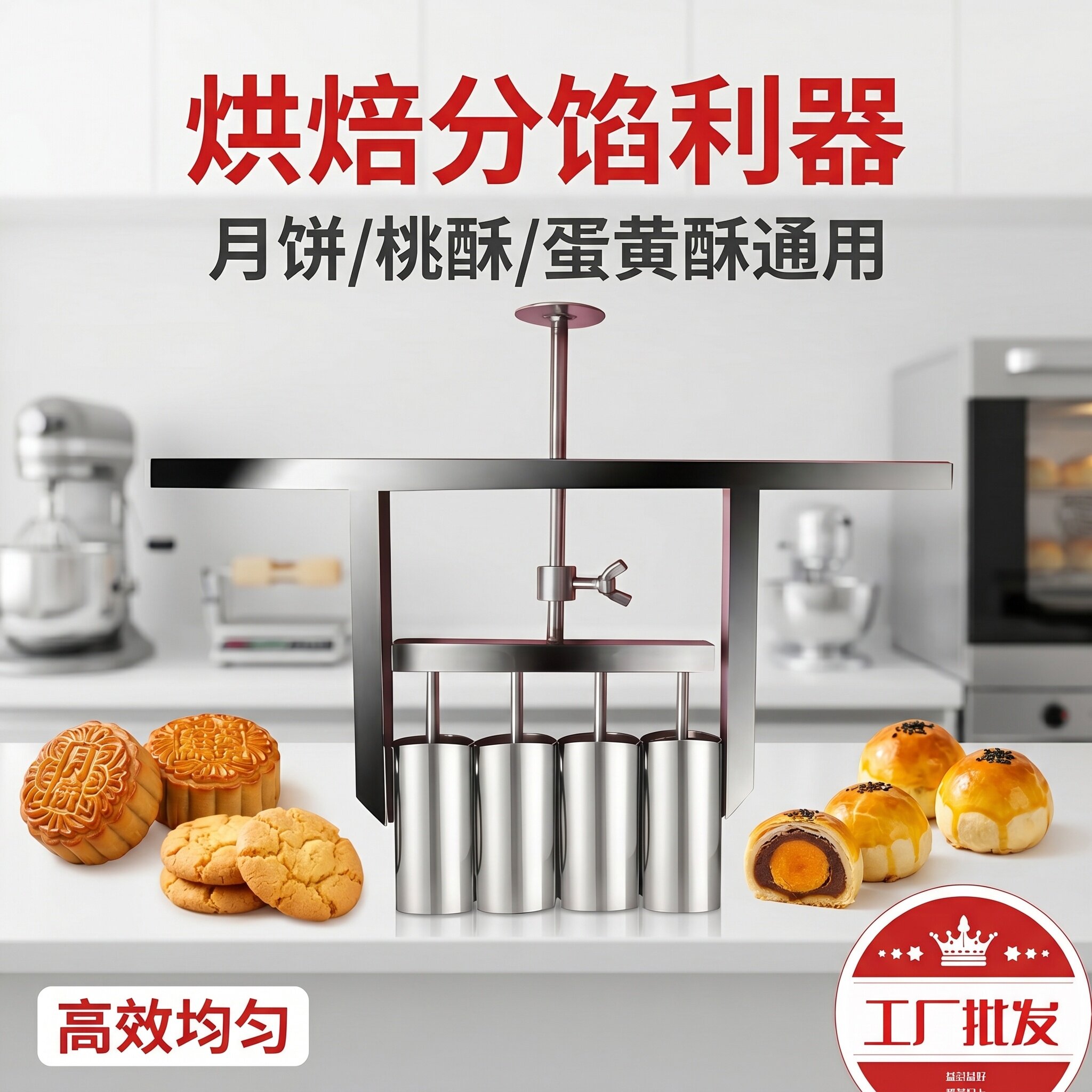 月饼桃酥凤梨酥蛋黄酥定量分馅器