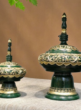 新中式木制饰品东南亚spa按摩