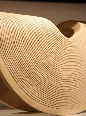 木质仿古风雕塑会所样板间装饰品