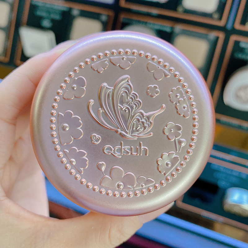 巧迪尚惠蝶恋玫瑰果蜜粉散粉定妆粉提亮遮瑕持久控油珠光专柜彩妆