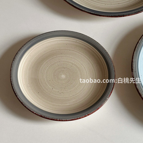ins风陶瓷盘子家用高级感餐具菜盘甜品盘子高颜值女生宿舍早餐盘
