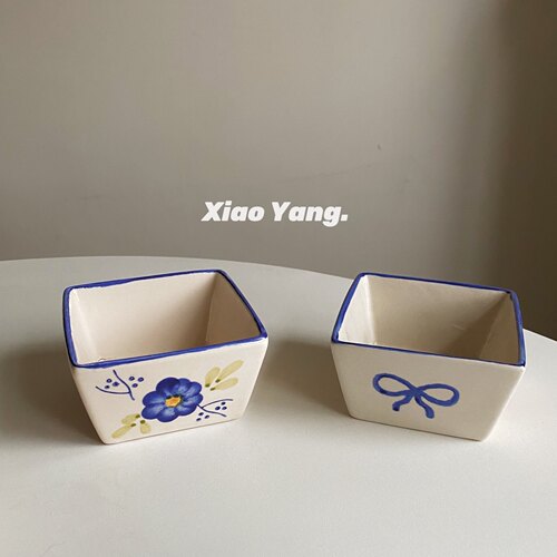 日式手绘陶瓷小碗沙拉实用可爱
