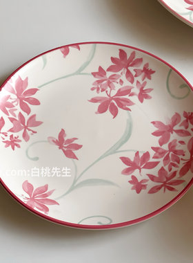 【特别浪漫的粉色兰花餐具套装】