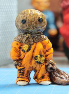 万圣节恐怖跨境新款万圣节恐怖电影杀手丧尸摆件装饰品树脂 小丑