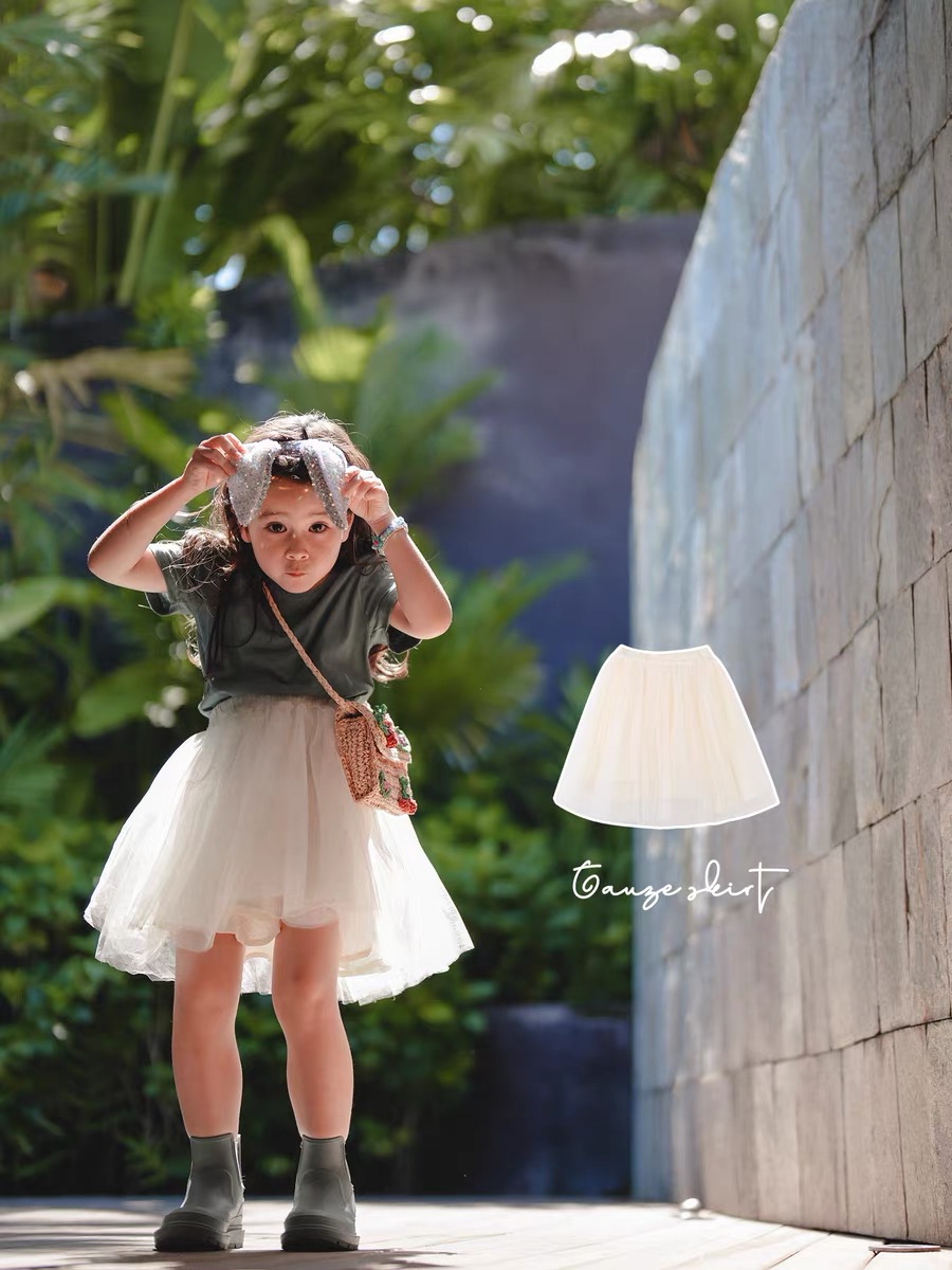 处理不退换女童半身裙2023新款夏装儿童短裙宝宝洋气俏皮梦幻纱裙