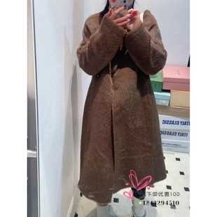 顺丰包邮…YMY阿尔巴卡苏丽羊毛大衣内里桑蚕丝（不退不换）