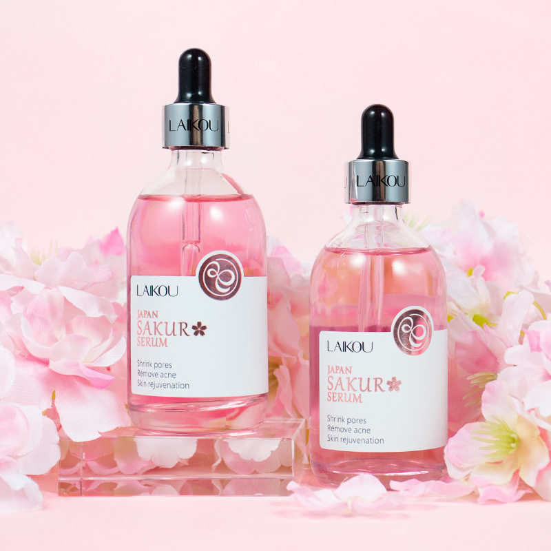 跨境莱蔻日本樱花精华液100ml精华原液补水保湿面部护理