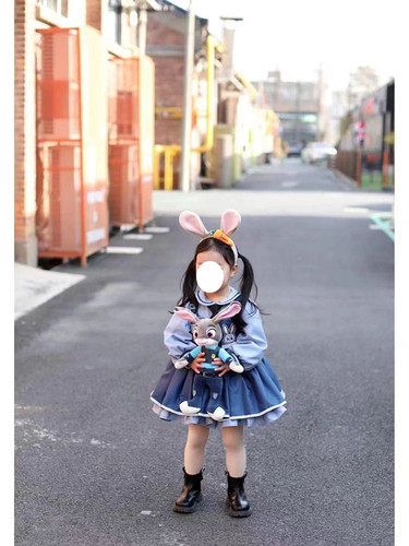 秋冬女童兔子洛丽塔公主蓬蓬裙潮