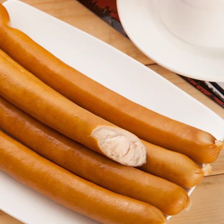 西餐健士清真鸡肉热狗肠手抓饼三明治香肠德式风味速食脆皮250g