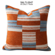 光与盐中古风橙色几何图形抱枕靠垫样板房客厅沙发方枕