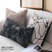 简约侘寂风几何绣花抱枕客厅沙发靠枕沙腰枕靠垫 北欧美学