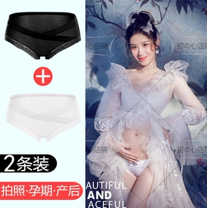 拍照服装夏天晚期道具白色内裤