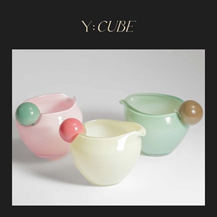 现货Y:CUBE丹麦进口Helle Mardahl Jag彩色玻璃礼物水杯咖啡杯子