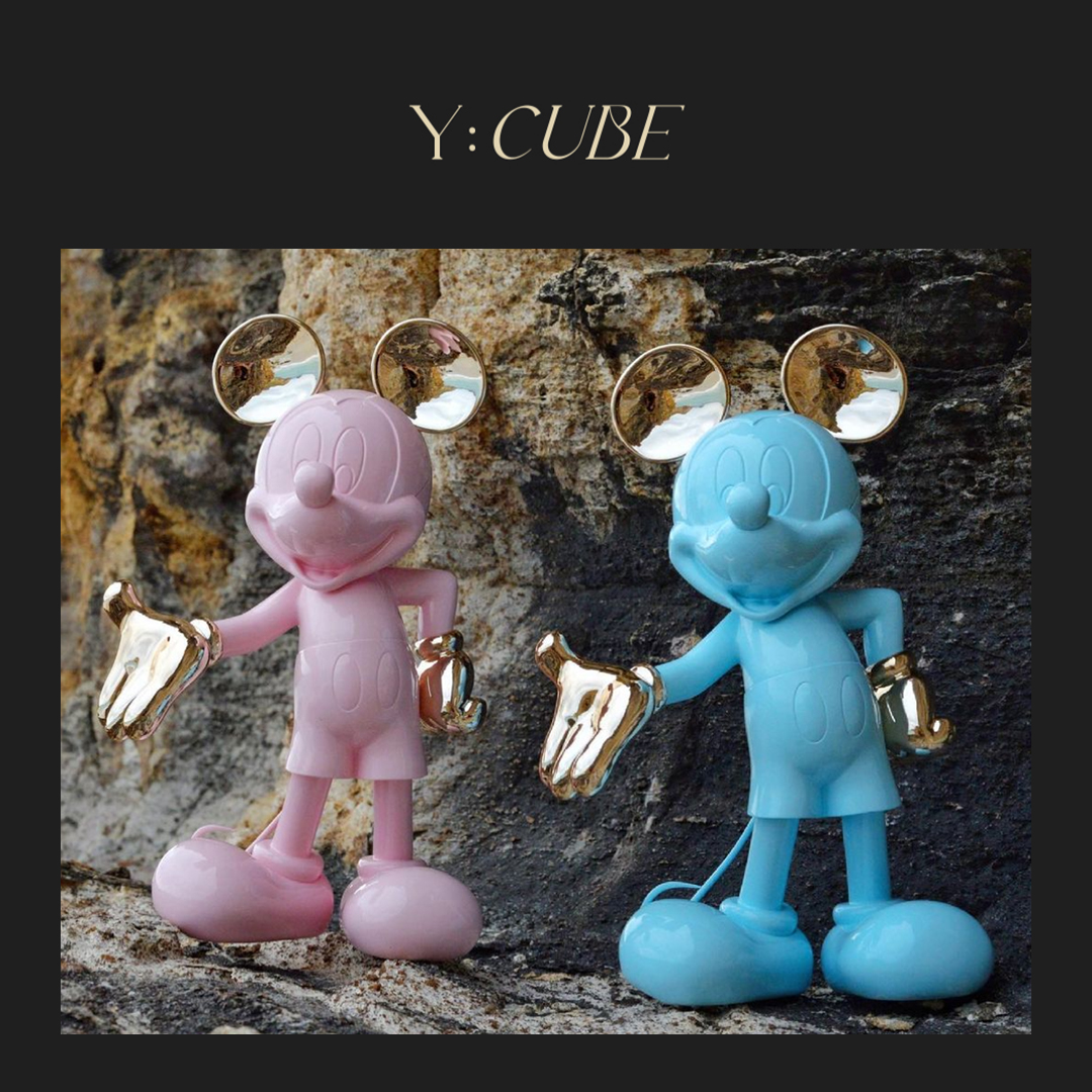 Y:CUBE法国Leblon Delienne迪士尼MICKEY米奇雕塑艺术摆件30cm