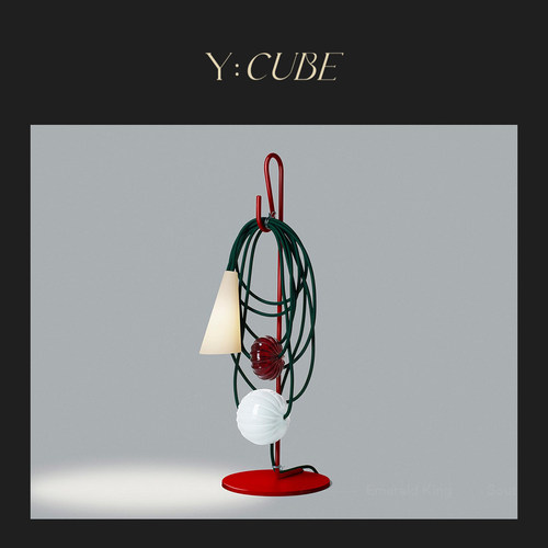 Y:CUBE意大利进口Foscarini Filo彩色口吹玻璃缠线装饰书房台灯