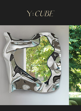 Y:CUBE意大利进口Fiam Christine熔凝客厅卧室衣帽间穿衣落地镜子