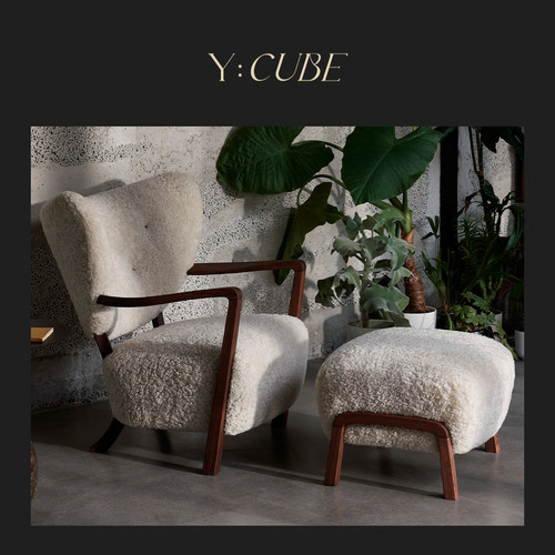 Y:CUBE丹麦进口&Tradition Wulff ATD2客厅休闲羊毛脚踏沙发椅