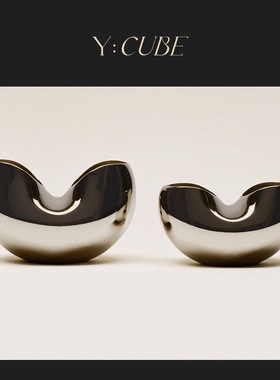 Y:CUBE | the coming设计师礼物不锈钢元宝客厅餐厅玄关摆件花瓶