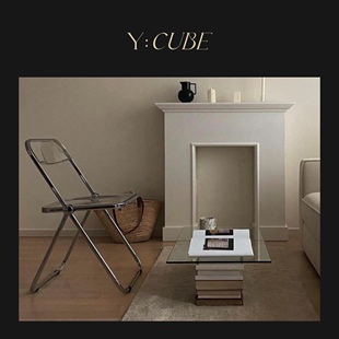 Y:CUBE意大利进口Anonima castelli Plia餐客厅书房简约折叠椅子
