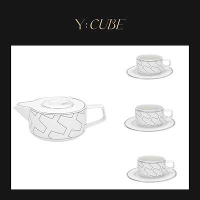 Y:CUBE葡萄牙进口Vista Alegre Trasso欧式下午茶具咖啡壶杯子