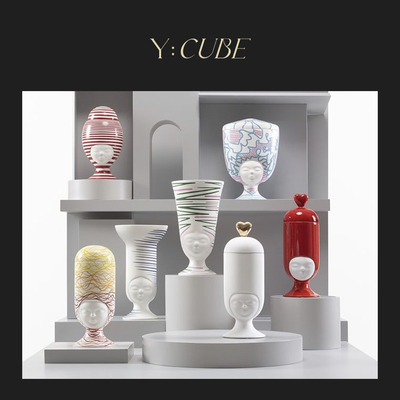 现货Y:CUBE意大利进口Bosa Sister客厅玄关餐桌居家花瓶花器摆件