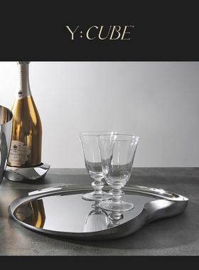 Y:CUBE英国Robert Welch Drift Serving Tray金属水果首饰托盘