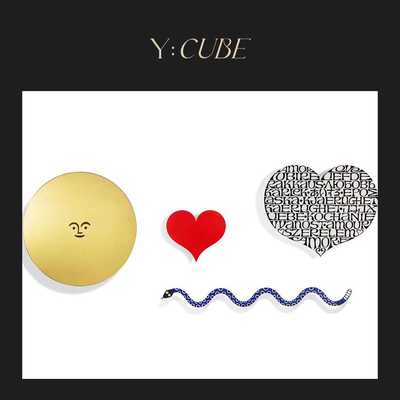 现货Y:CUBE瑞士进口Vitra Metal Wall客厅玄关爱心金属墙装饰挂钩