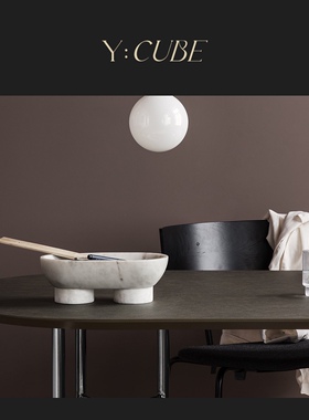 Y:CUBE丹麦进口ferm LIVING Alza Bowl多功能大理石摆件储物托盘
