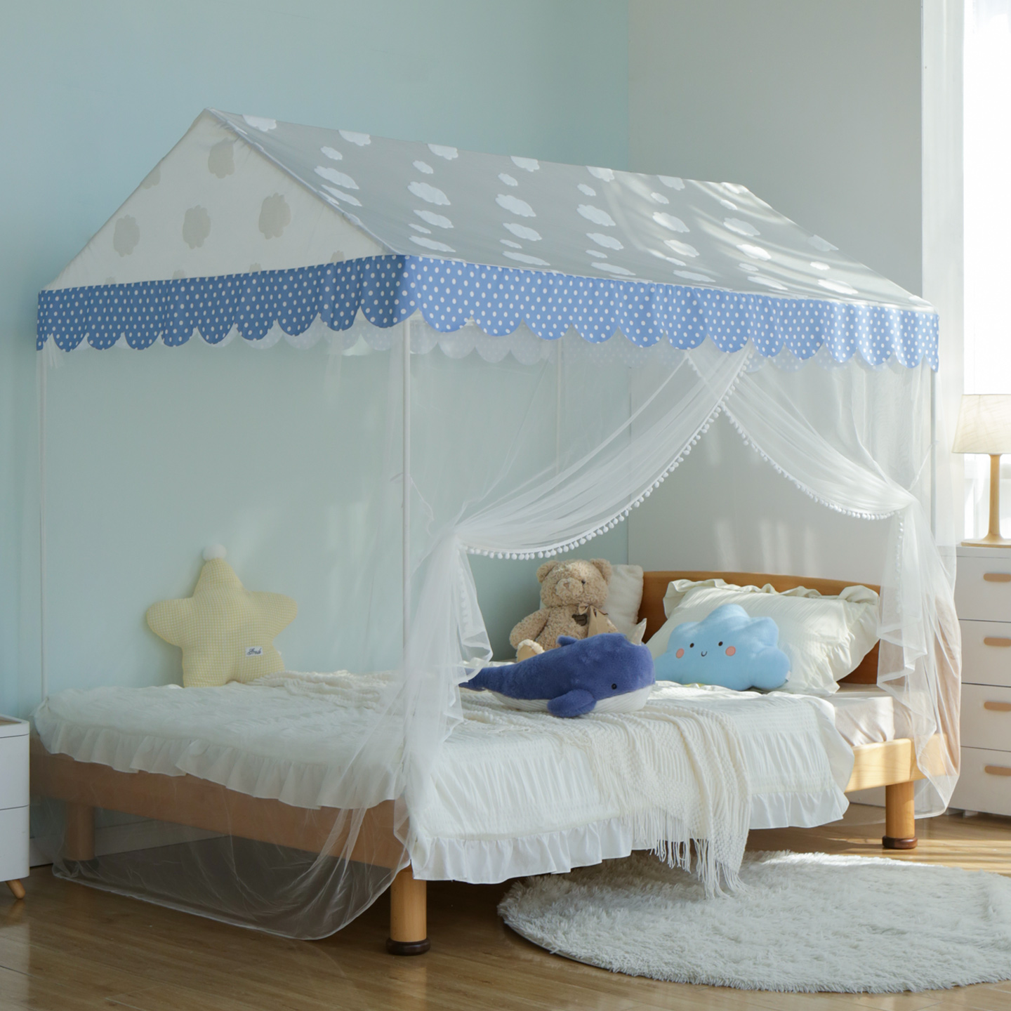 新款A类房型帐篷防尘顶蚊帐