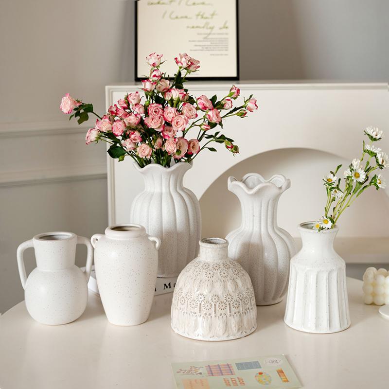 周周复古风陶瓷花瓶双耳小号